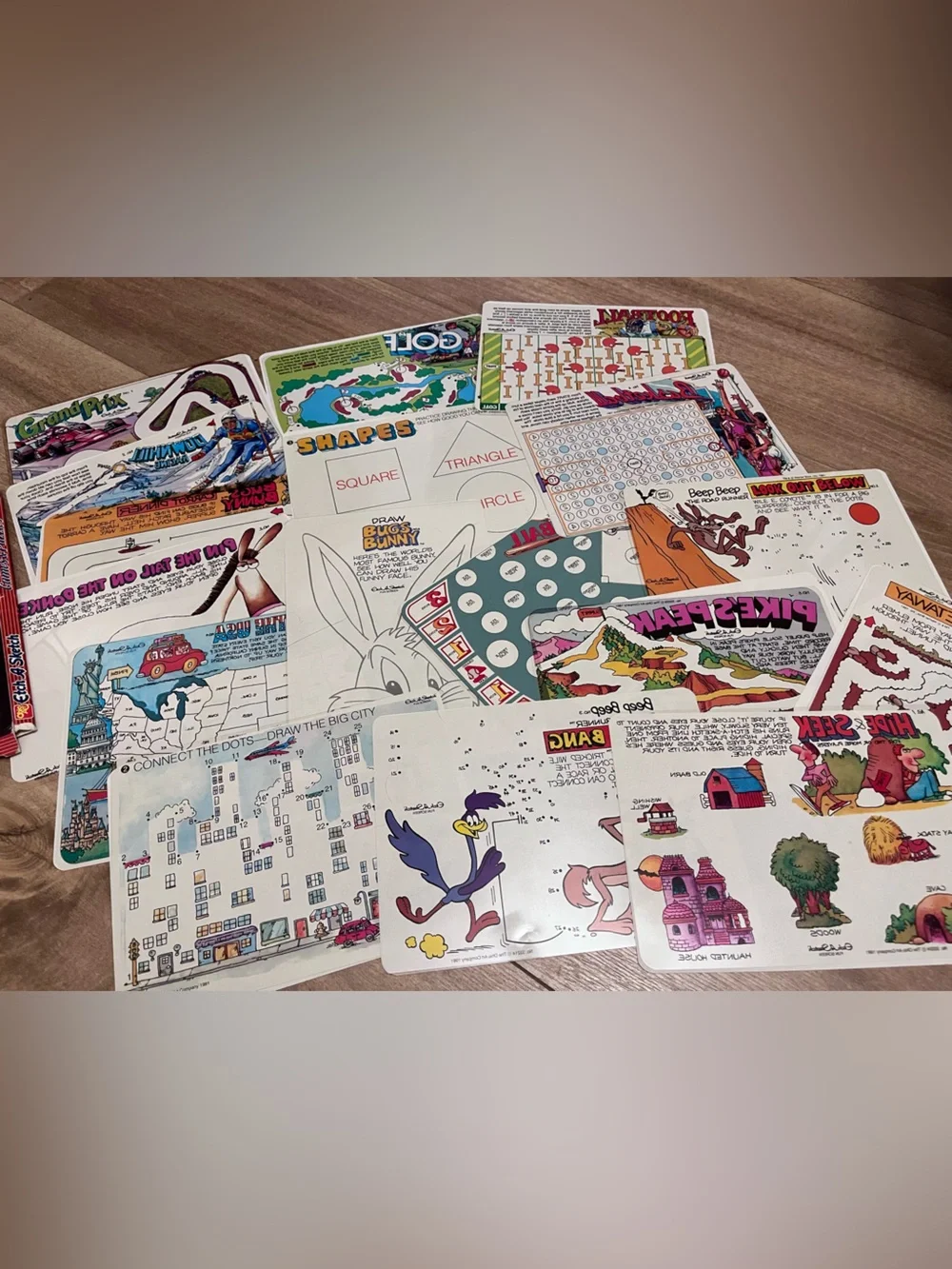 Etch A Sketch Games & Puzzles Vtg circa 1990s EUC
